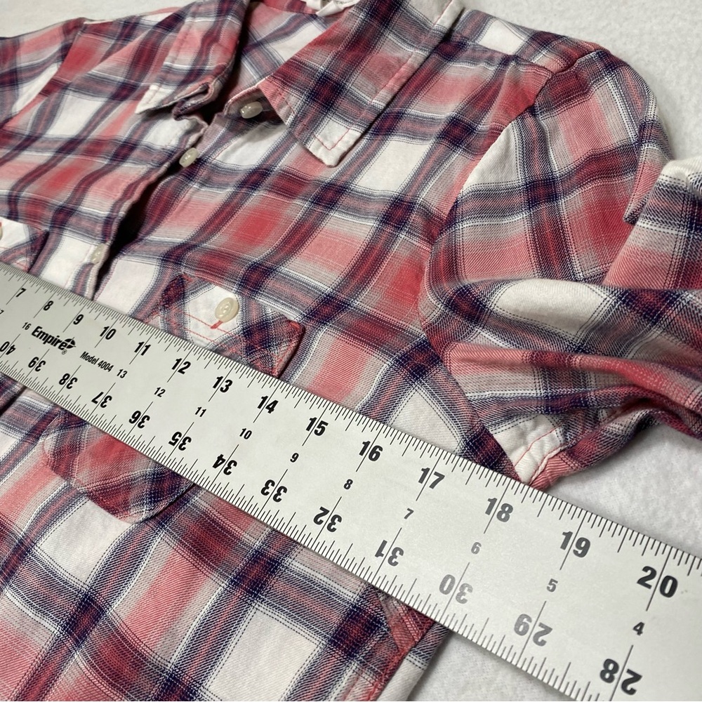 2/$30 BCBGeneration Plaid Button Down Cotton Western Shirt Size Small # 1552 - Picture 9 of 10
